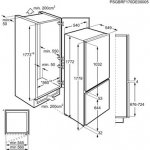 Inbouw koelvriescombinatie AEG SCB618F3LS