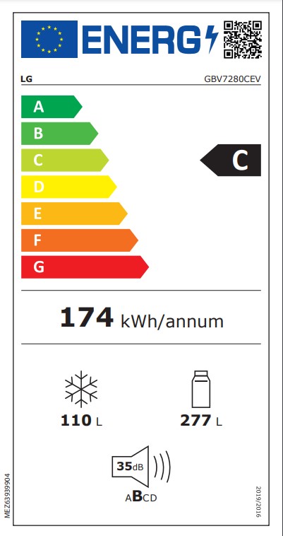 Koelvriescombinatie LG GBV7280CEV