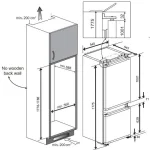 Inbouw koelvriescombinatie Beko BCSA285K4SN