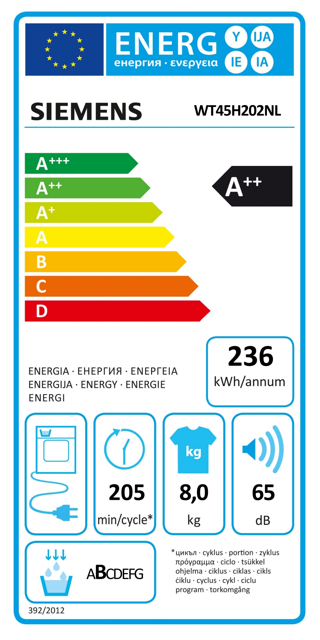 Warmtepomdroger-Siemens-WT45H202NL-