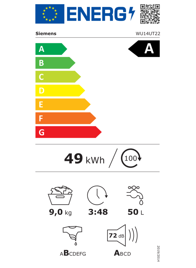 Wasmachine-Siemens-WU14UT22-