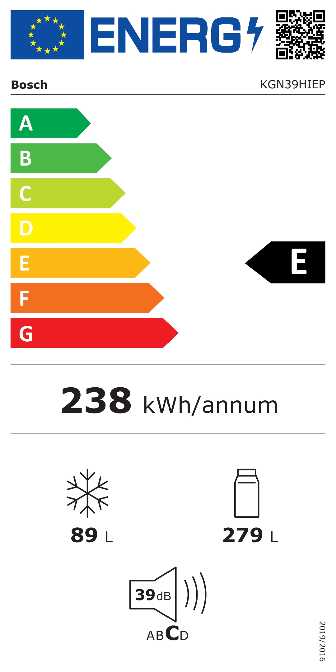 Koelvriescombinatie-Bosch-KGN39HIEP-