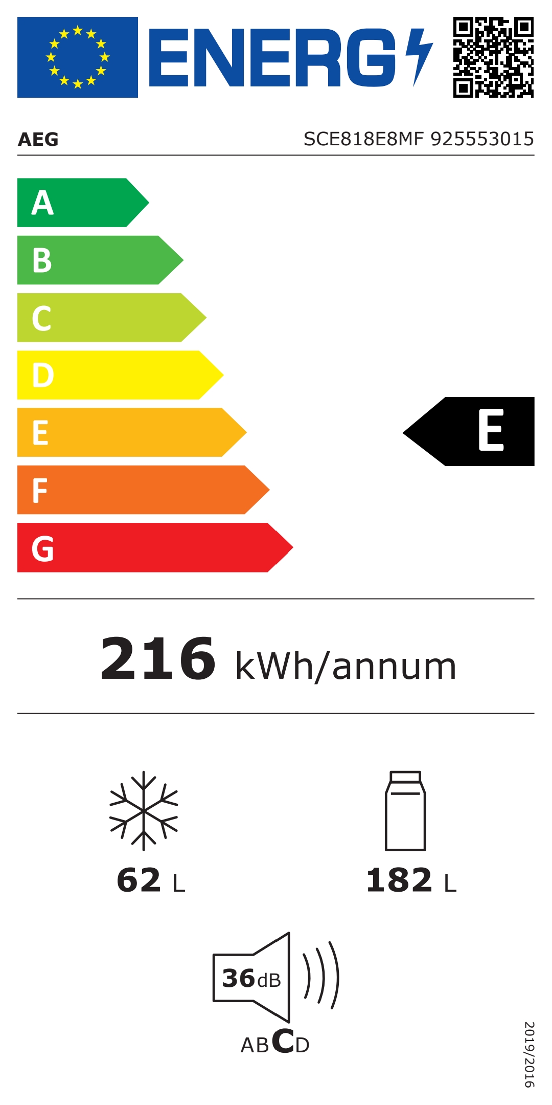 Inbouw koel-vriescombinatie-SCE818E8MF-