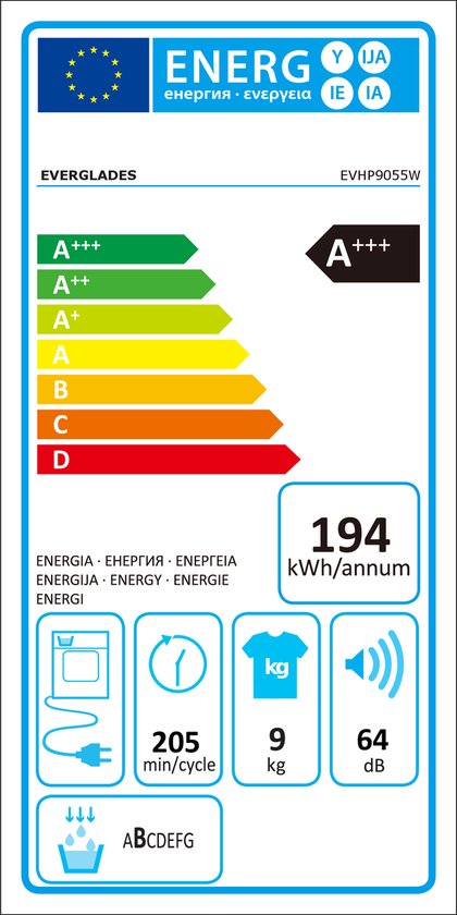 Warmtepompdroger-Everglades-EVHP9055W-