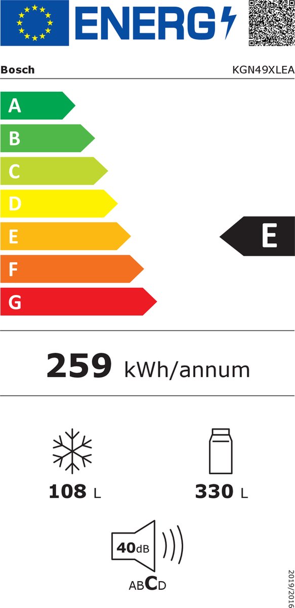 Koelvriescombinatie-Bosch-KGN49XLEA-