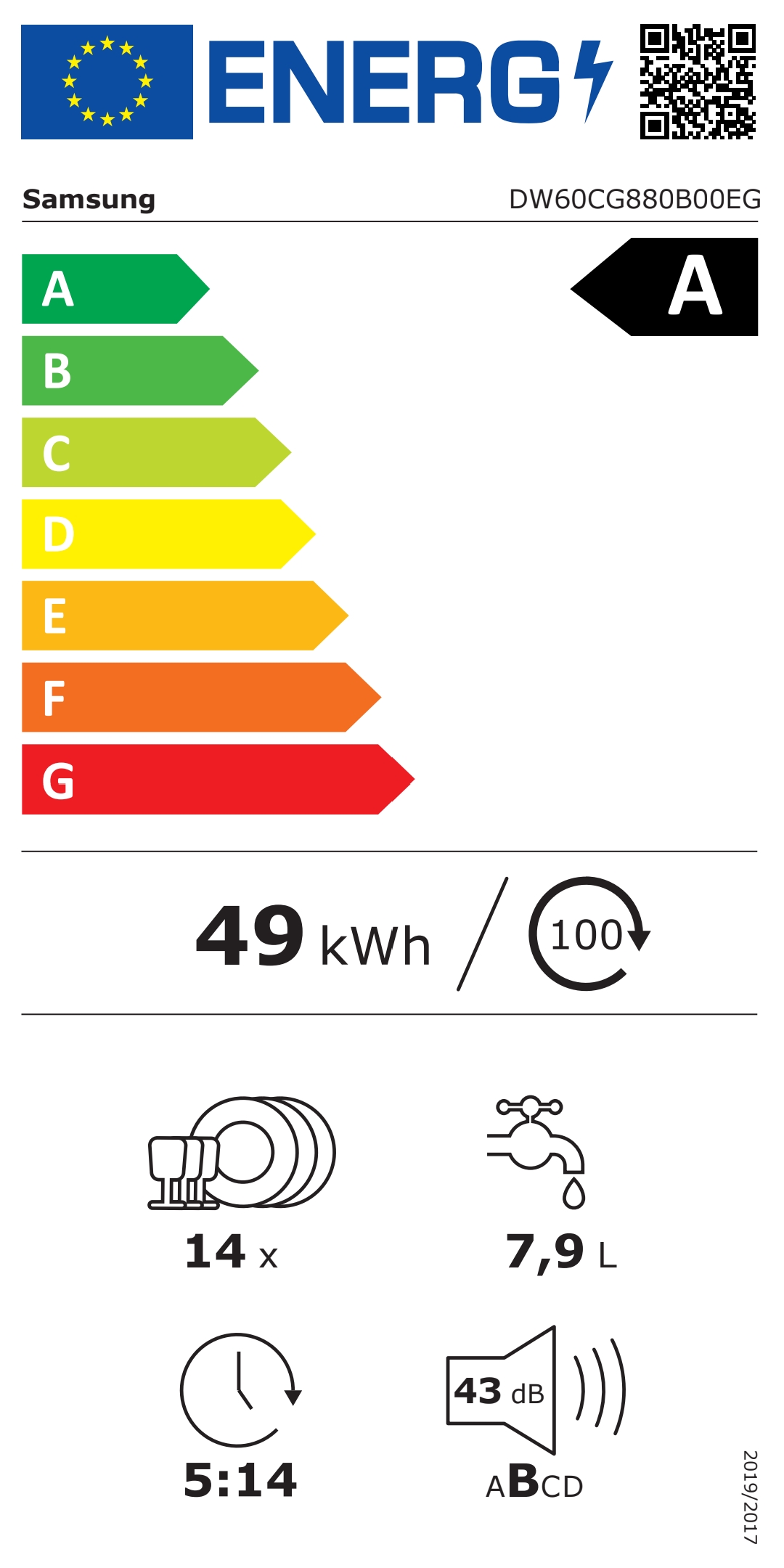 Inbouw-vaatwasser-Samsung-DW60CG880B00EG-