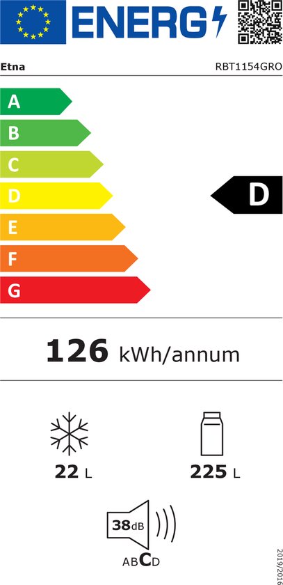 Koelkast-Etna-RBT1154GRO-