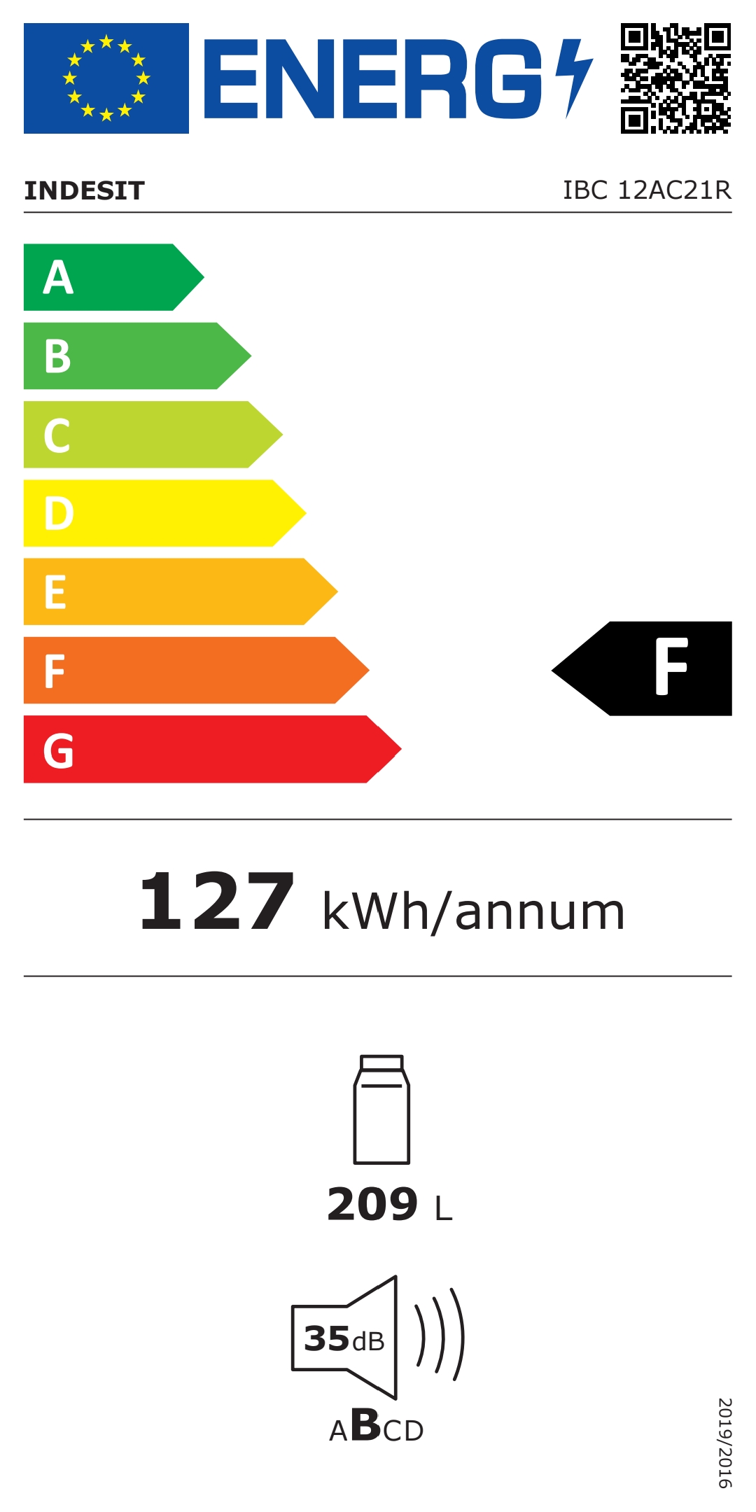 Inbouw-koelkast-Indesit-IBC-12AC21R-