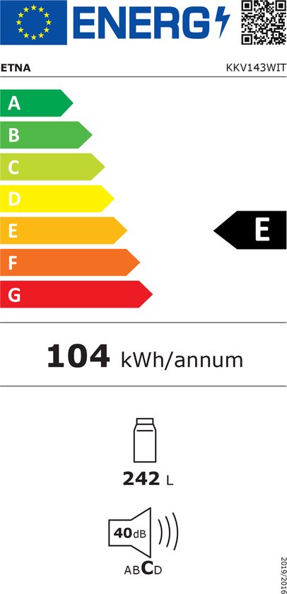 Koelkast-Etna-KKV143WIT-