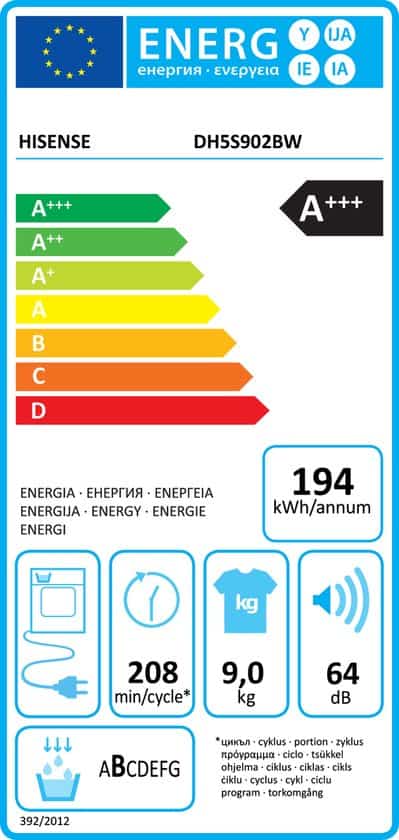 Warmtepomp-droger-Hisense-DH5S902BW-