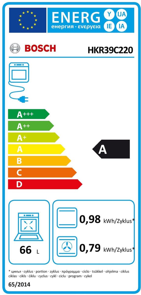 Elektrisch-fornuis-Bosch-HKR39C220-