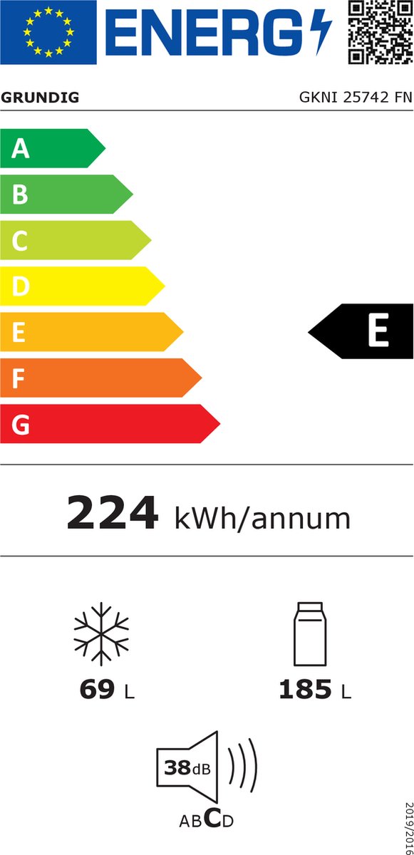 Inbouw-koel-vriescombinatie-Grundig-GKNI25742FN-