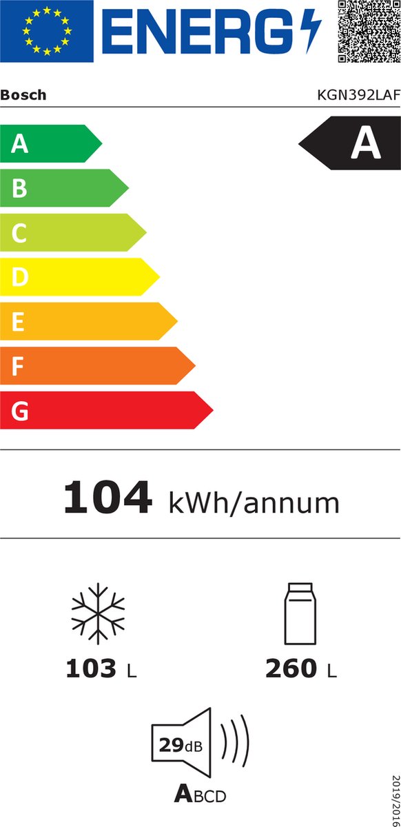 Koelvriescombinatie-Bosch-KGN392LAF-