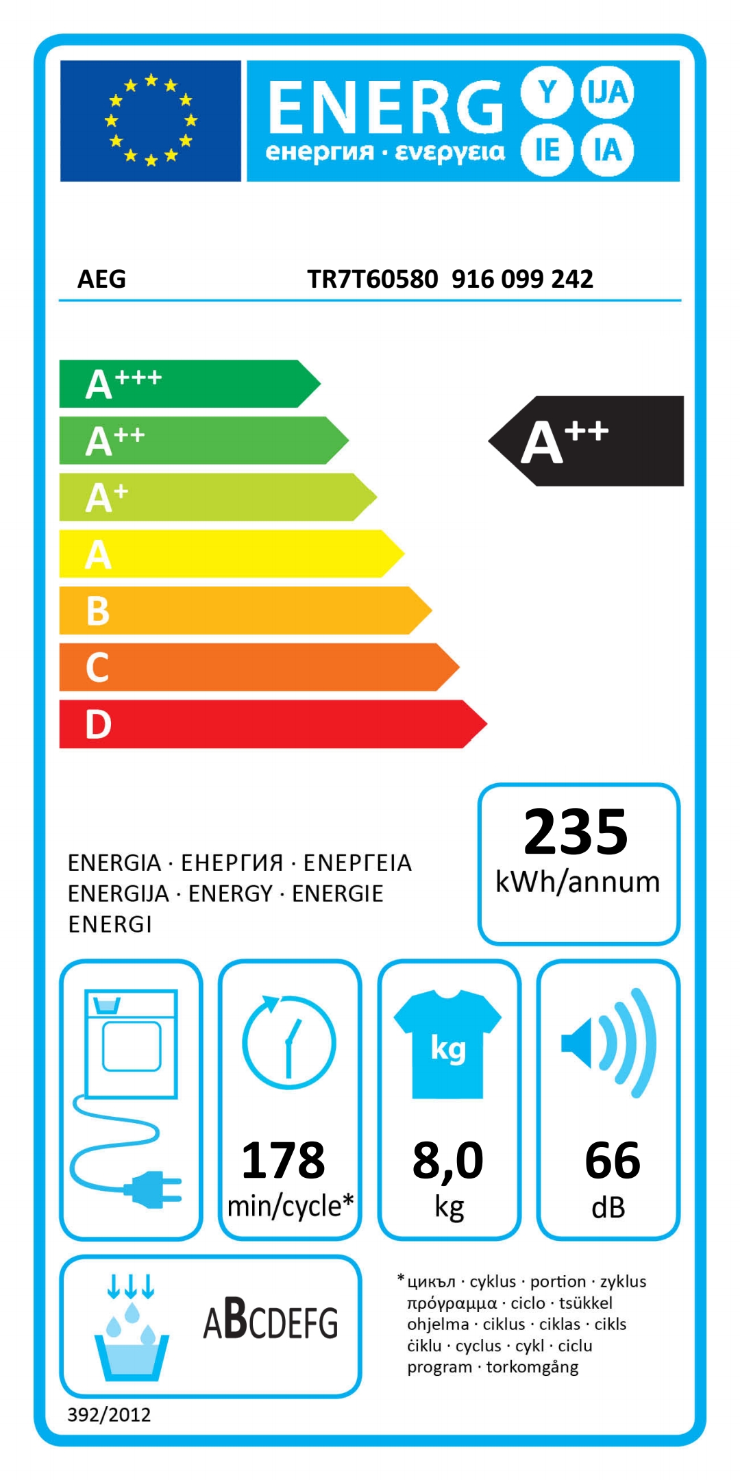 Warmtepompdroger-AEG-TR7T60680-