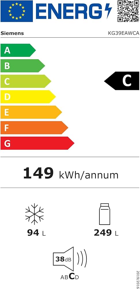 Koelvriescombinatie-Siemens-KG39EAWCA-