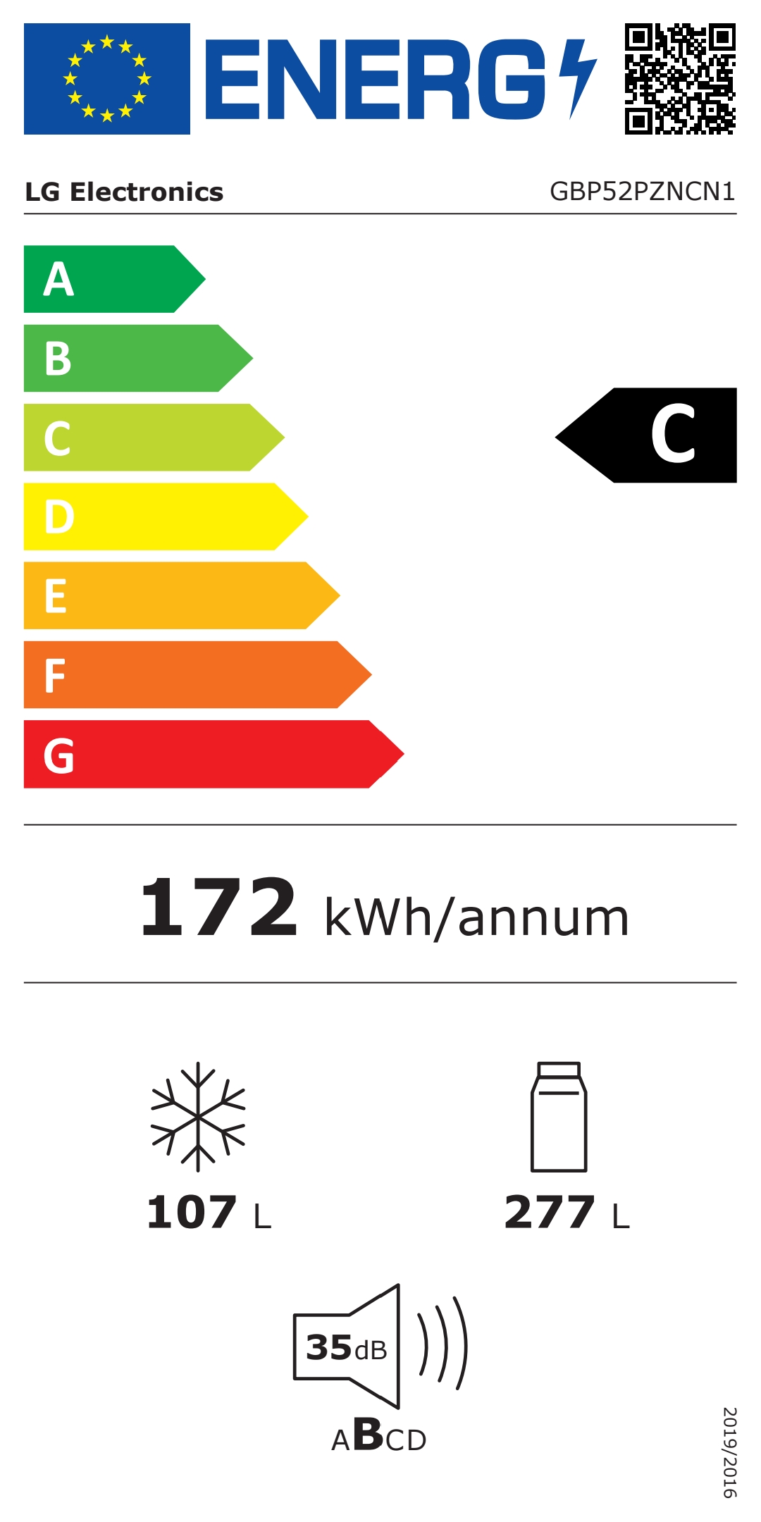 Koelvriescombinatie-LG-GBP52PZNCN1-