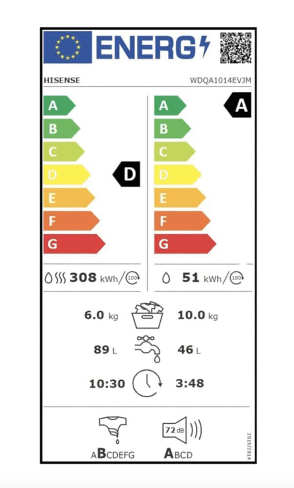 Was-droogcombinatie-Hisense-WDQA1014EVJM-