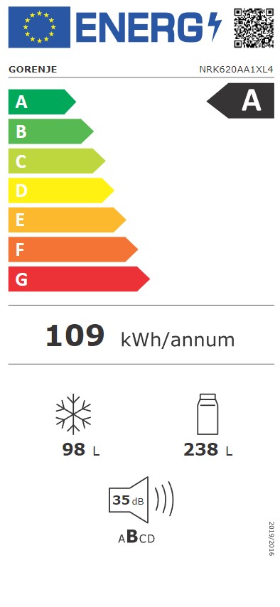 Koelvriescombinatie-Gorenje-NRK620AA1XL4-