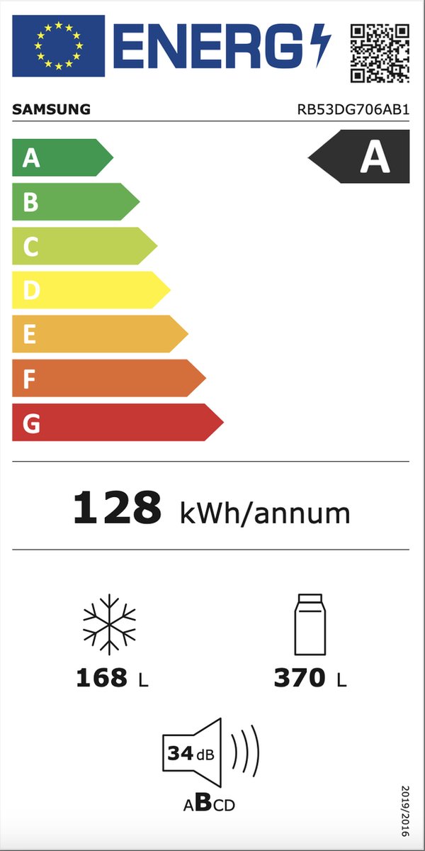 Koelvriescombinatie-Samsung-RB53DG706AB1-